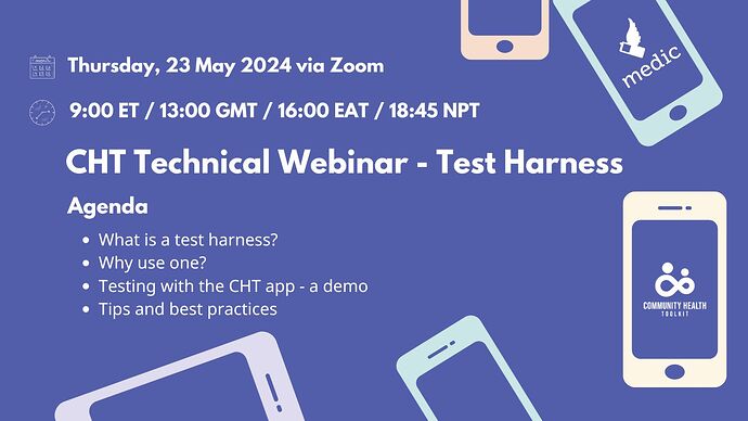 CHT Test Harness Webinar